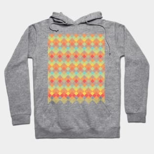 Tri-Colour Geometric Pattern Hoodie